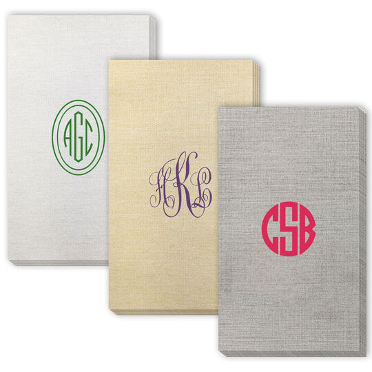 Design Your Own Monogram Bamboo Luxe Guest Towels